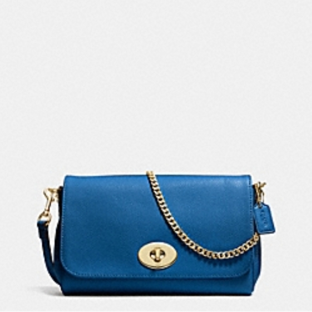 COACH F34604 Mini Ruby Leather Crossbody In Midnight